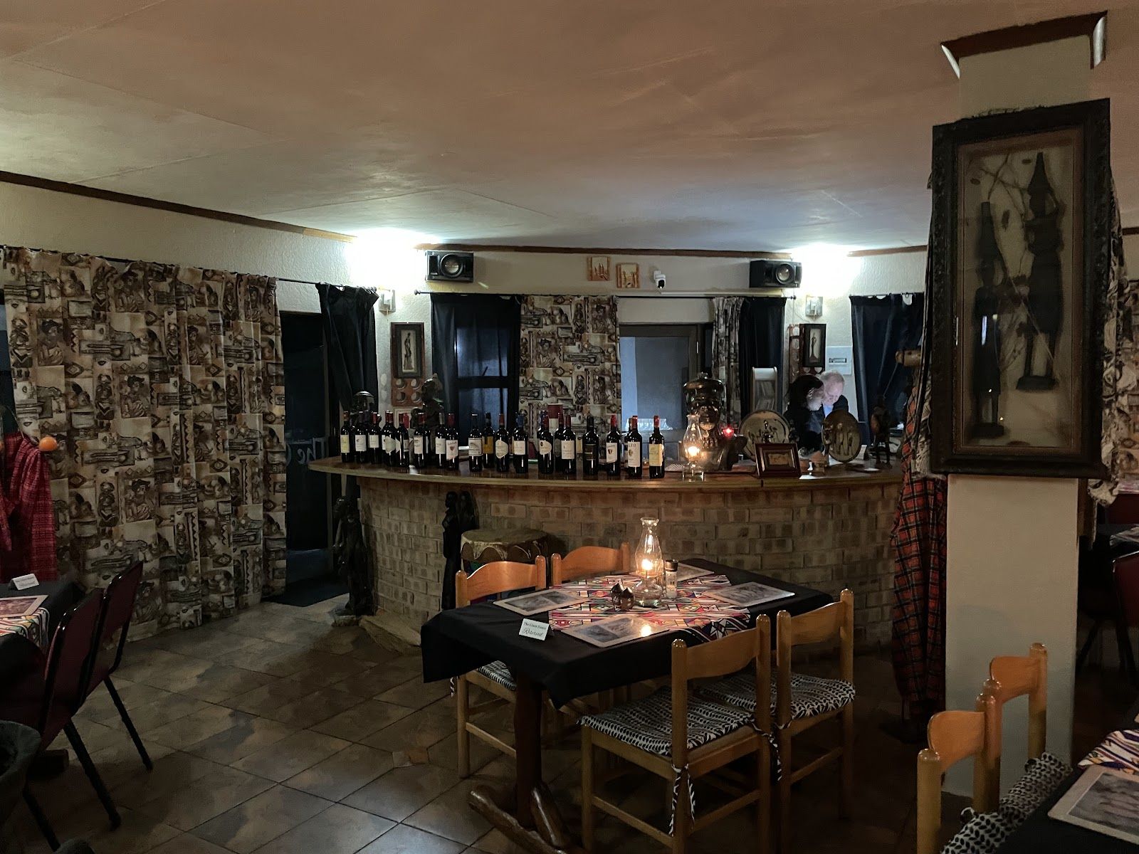 The dining room